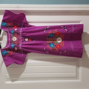 Purple hand made dress